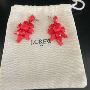 J.Crew Orange Crystal Earrings